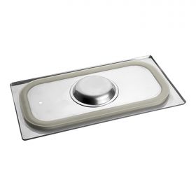 Deksel gastronorm GN1/3 RVS met siliconen afdichtrand CaterChef EMG 953555