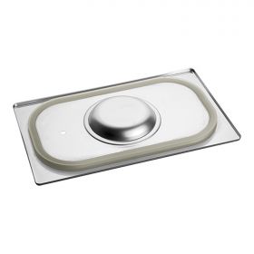 Deksel gastronorm GN1/4 RVS met siliconen afdichtrand CaterChef EMG 953525