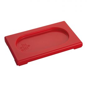Deksel gastronorm GN1/9 PP (rood) CaterChef EMG 853888