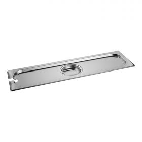 Deksel gastronorm GN2/4 RVS met lepeluitsparing CaterChef EMG 953245