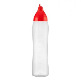 Doseer knijpfles 100cl LDPE (rood) Araven EMG 962083