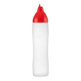 Doseer knijpfles 50cl LDPE (rood) Araven EMG 962081