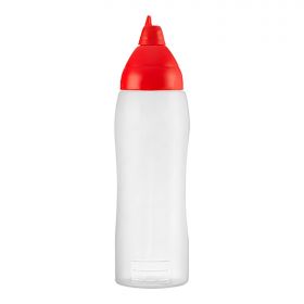 Doseer knijpfles 75cl LDPE (rood) Araven EMG 962082