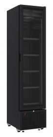 Drankenkoelkast 1 Glasdeur Zwart 348L *Transport Op Aanvraag* - 45x65,6x202,4 cm Combisteel 7464.0210