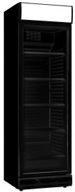 Drankenkoelkast Glasdeur 382L Volledig Zwart Linksdraaiend - 59,5x65x200 cm Combisteel 7464.0093