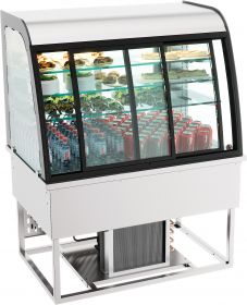 Drop-In Koelvitrine 200L Schuifdeuren - 140x70x85 cm Combisteel 7178.2005