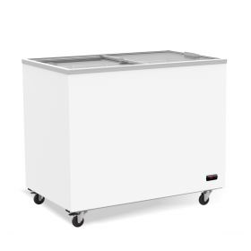 Dubbele Koelkist / Vrieskist - Glazen Schuifdeksel - 258 liter - 103,9x65,3x85 cm - Cooldura Afb1