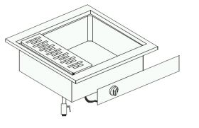 Elektrische Pastakoker - 60x60x33,1 cm Combisteel 7266.0085