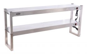 Etagere Halogeen Verwarmd 2 Niveaus Demontabel - 150x30x65 cm Combisteel 7539.0055