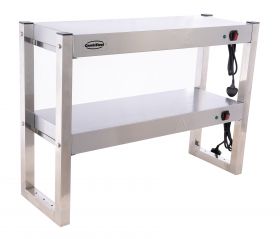 Etagere Halogeen Verwarmd 2 Niveaus Demontabel - 90x30x65 cm Combisteel 7539.0045