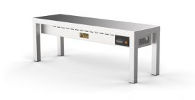 Etagere Keramisch Verwarmd 1 Niveau 4 Heaters À 250W - 140x30x35 cm Combisteel 7020.0710