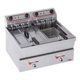 Friteuse 12L+12L RVS Stilfer EMG 527212