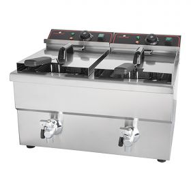 Friteuse 8L+8L RVS CaterChef EMG 688828