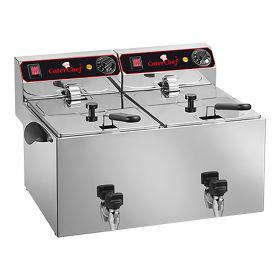 Friteuse 9L+9L RVS CaterChef EMG 680209