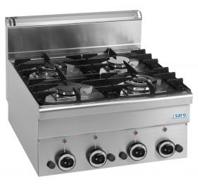 Gasfornuis 4 Branders Tafelmodel 600 Line Model G4S6 Saro 504-1020