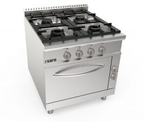 Gasfornuis + Elektrische Oven 4 Pits Lq - Model Lq / Cug4Ne Saro 423-8025