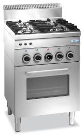 Gasfornuis + Elektrische Oven + Hetelucht 4 Branders 600 Line Model G4Sf Saro 504-1005