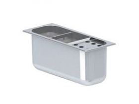 Gekoeld Buffet Drop-In Ijslepel Spoelbak - 11x27x14,5 cm Combisteel 7495.0115