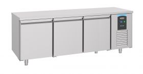 Gekoelde werkbank Bakkerskoelwerkbank 3 Deurs - 210x80x85 cm Pro Line Combisteel 7489.5255