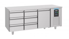 Gekoelde werkbank Koelwerkbank 1 Deur 6 Laden Energy Line - 186,5x70x85 cm Combisteel 7489.5565