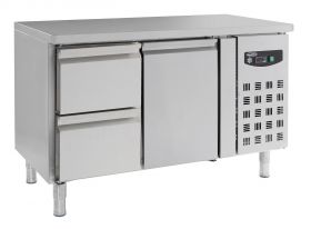 Gekoelde werkbank Koelwerkbank 1Deurs 2 Laden - 136x70x85 cm Standard Line Combisteel 7950.0200