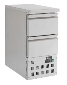 Gekoelde werkbank Koelwerkbank 2 Laden - 43,5x70x87 cm Compact Line Combisteel 7450.0735