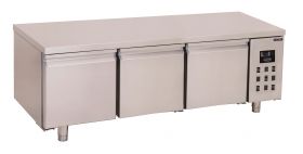 Gekoelde werkbank Koelwerkbank 3 Deuren - 160x70x60 cm Pro Line Combisteel 7489.5080