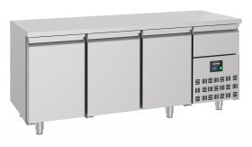 Gekoelde werkbank Koelwerkbank 3 Deuren - 186,5x70x85 cm Pro Line Combisteel 7489.5165