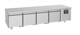 Gekoelde werkbank Koelwerkbank 4 Deuren - 213x70x60 cm Pro Line Combisteel 7489.5082