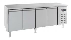 Gekoelde werkbank Koelwerkbank 4 Deuren - 223x60x86 cm Standard Line Combisteel 7450.0114