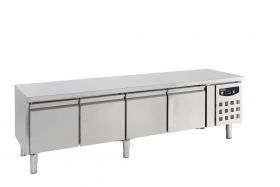 Gekoelde werkbank Koelwerkbank 4 Deuren - 223x70x65 cm Standard Line Combisteel 7450.0765