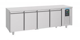 Gekoelde werkbank Koelwerkbank 4 Deuren Energy Line - 233x70x85 cm Combisteel 7489.5510