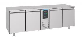 Gekoelde werkbank Koelwerkbank 4 Deuren Monoblock Energy Line - 227x70x85 cm Pro Combisteel 7489.5110