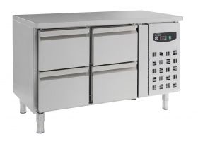 Gekoelde werkbank Koelwerkbank 4 Laden - 136x70x85 cm Standard Line Combisteel 7950.0225