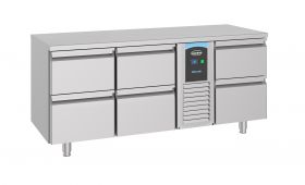 Gekoelde werkbank Koelwerkbank 6 Laden Monoblock Energy Line - 178,5x70x85 cm Pro Combisteel 7489.5380