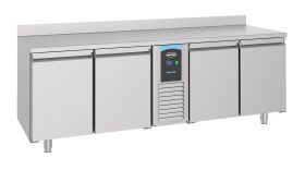 Gekoelde werkbank Koelwerkbank Rand 4 Deuren Monoblock Energy Line - 227x70x86 cm Pro Combisteel 7489.5410