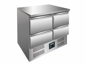 Gekoelde Werkbank Met Lades, Model Vivia S 901 S/S Top 4 X 1/2 Saro 323-1009