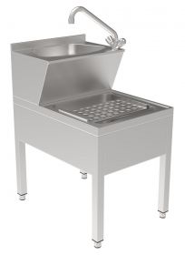 Handenwasbak / Handendroger - 50x70x85 cm Combisteel 7013.0765