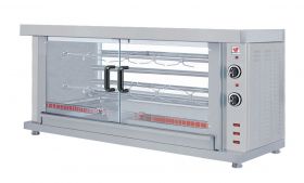 Kippengrill Elektrisch 2 Spitten - 132x46x66 cm Combisteel 7472.0030