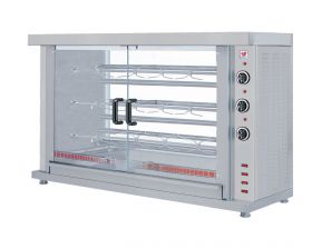 Kippengrill Elektrisch 3 Spitten - 132x46x85,5 cm Combisteel 7472.0035