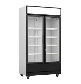 Koelkast 2 Glasdeuren Fcu-750 - 112x61x197,3 cm Combisteel 7455.2105