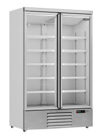 Koelkast 2 Glasdeuren Jde-1000R - 125,3x71x199,7 cm Combisteel 7455.2200
