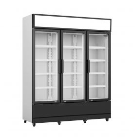 Koelkast 3 Glasdeuren Fcu-1200 - 160x61x197,3 cm Combisteel 7455.2110