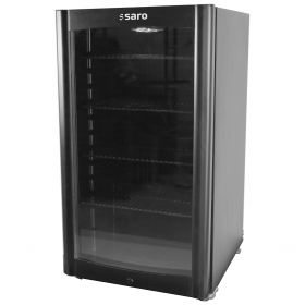 Koelkast Met Glazen Deur, Zwart, Model Dk 90 Saro 325-2180