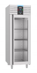 Koelkast RVS Glasdeur Mono Block 700 Ltr - 70x81x205 cm - Pro Line Combisteel 7489.5020
