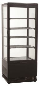 Koelvitrine 98L Zwart - 42,8x38,6x111 cm Combisteel 7487.0180