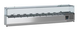Koelvitrine Gekoelde Opzetvitrine 1/3 GN X 9 - 200x39,5x43,5 cm Combisteel 7950.5133