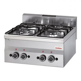 Kooktoestel 4-zones gas RVS Modular EMG 316612