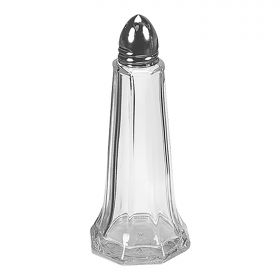 Peper / zoutstrooier H.12 cm glas EMGA EMG 560010