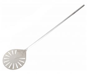 Pizza accessoire RVS Pizzaschep Rond 23-120 Geperforeerd - 23x23 cm Combisteel 7013.1815